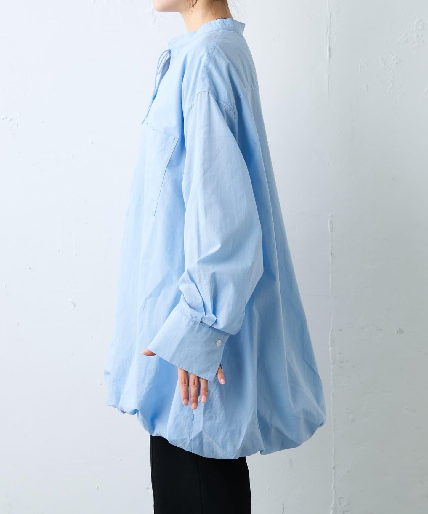 多款圖案 氣球下襬 長款襯衫