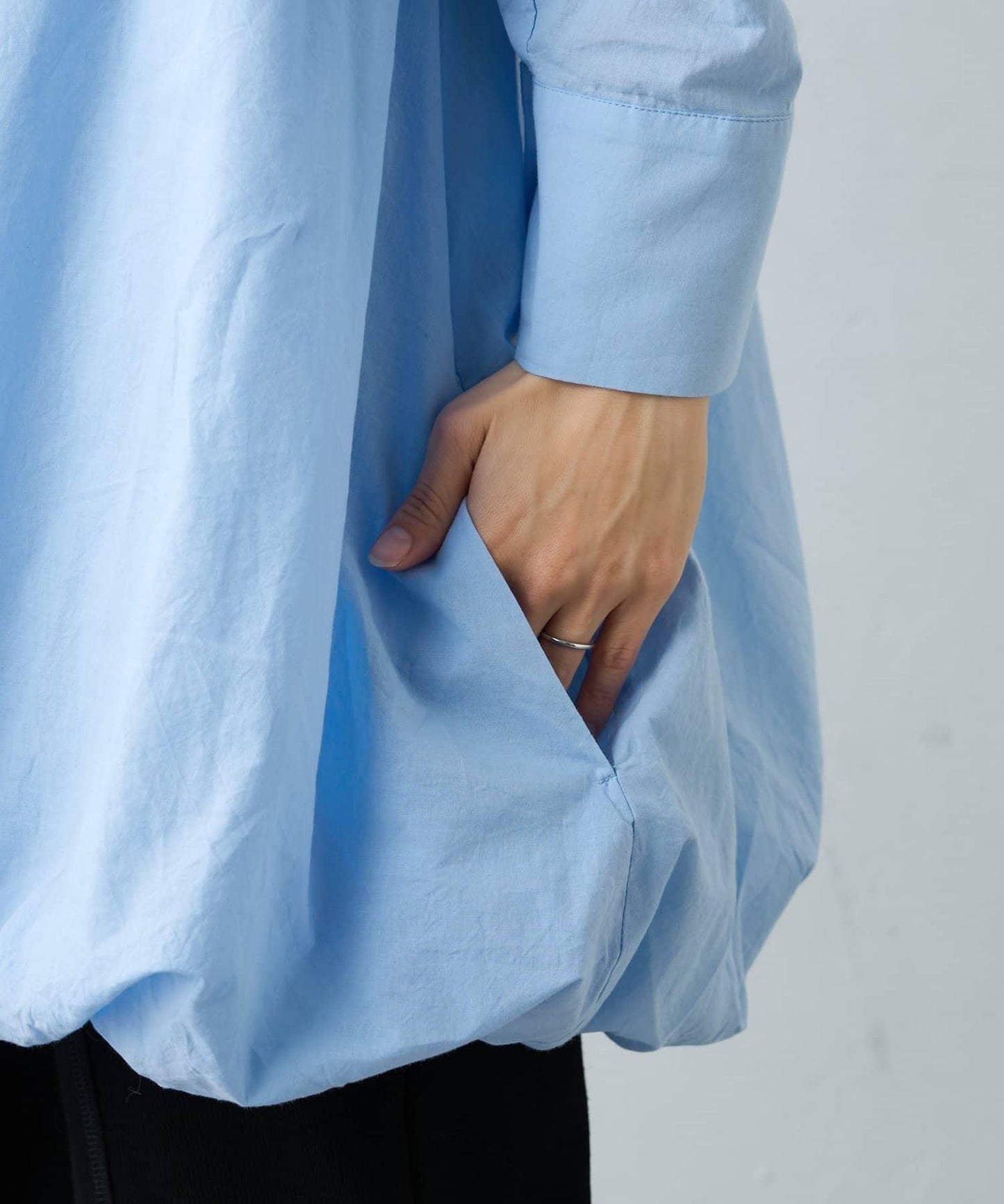 多款圖案 氣球下襬 長款襯衫