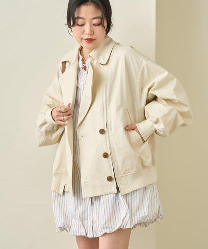 2WAY 拉鍊拼接 風衣