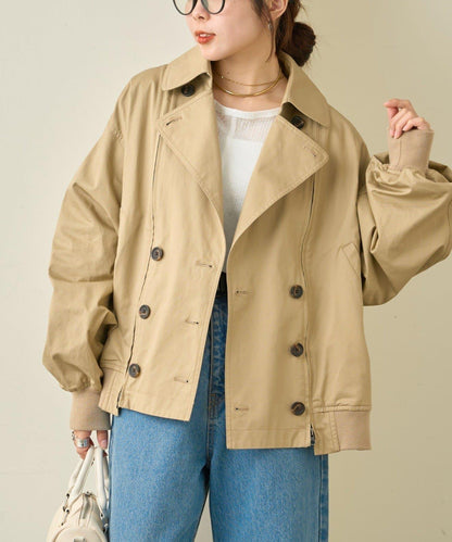 2WAY 拉鍊拼接 風衣