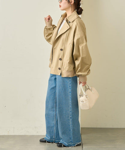 2WAY 拉鍊拼接 風衣