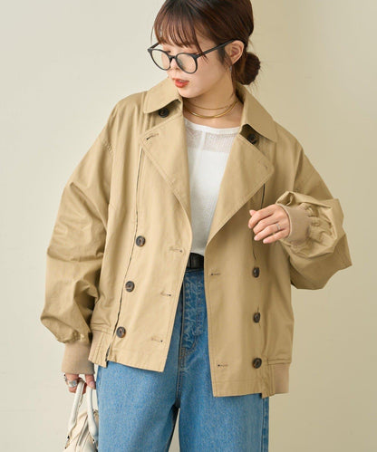 2WAY 拉鍊拼接 風衣