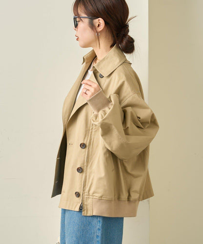 2WAY 拉鍊拼接 風衣