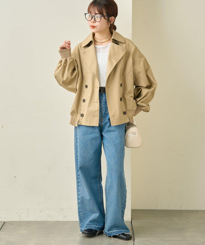 2WAY 拉鍊拼接 風衣