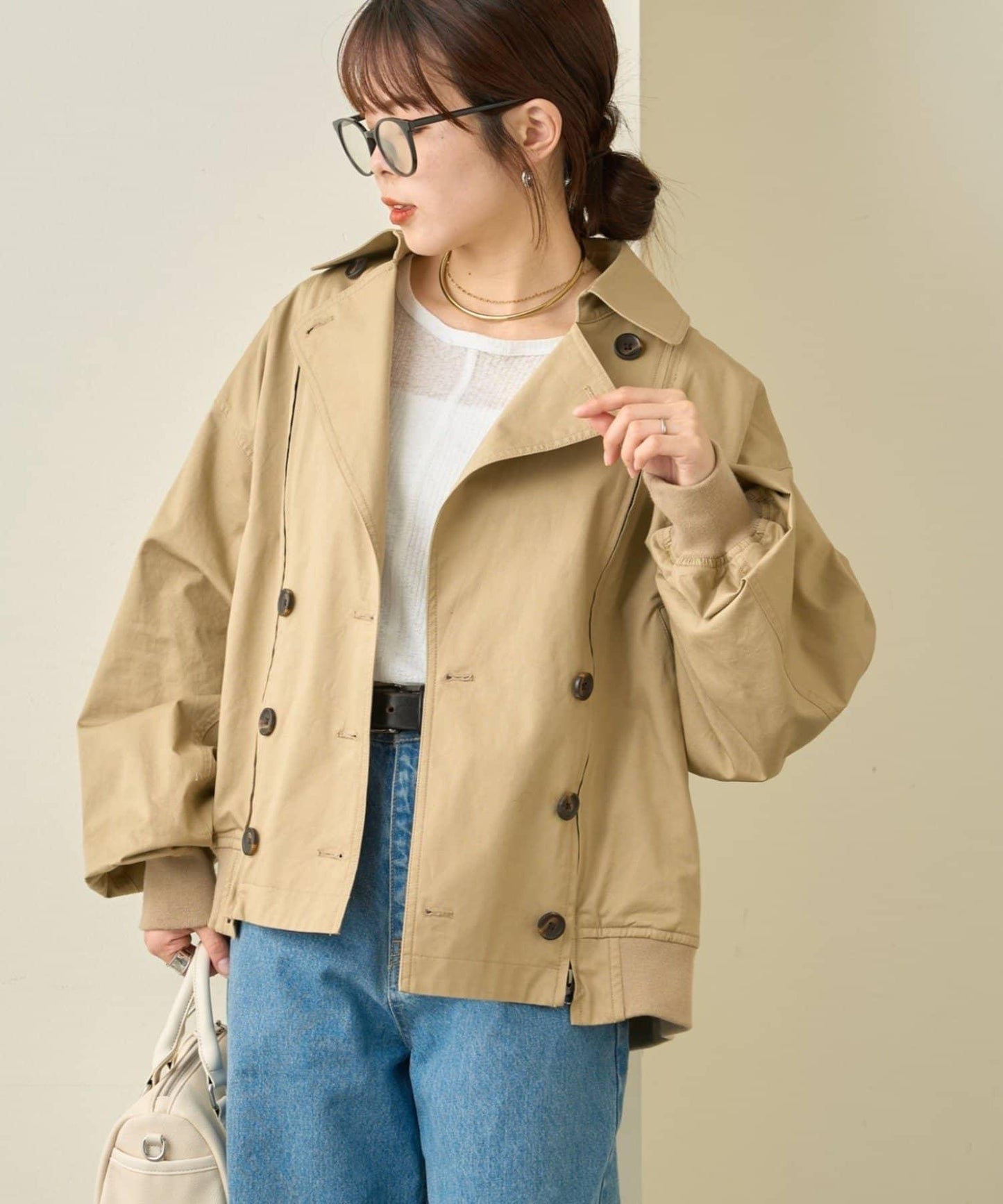 2WAY 拉鍊拼接 風衣