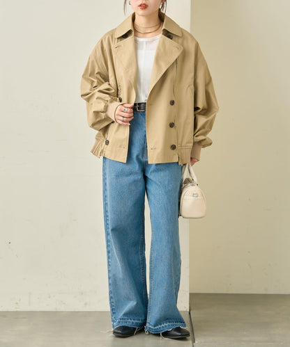 2WAY 拉鍊拼接 風衣