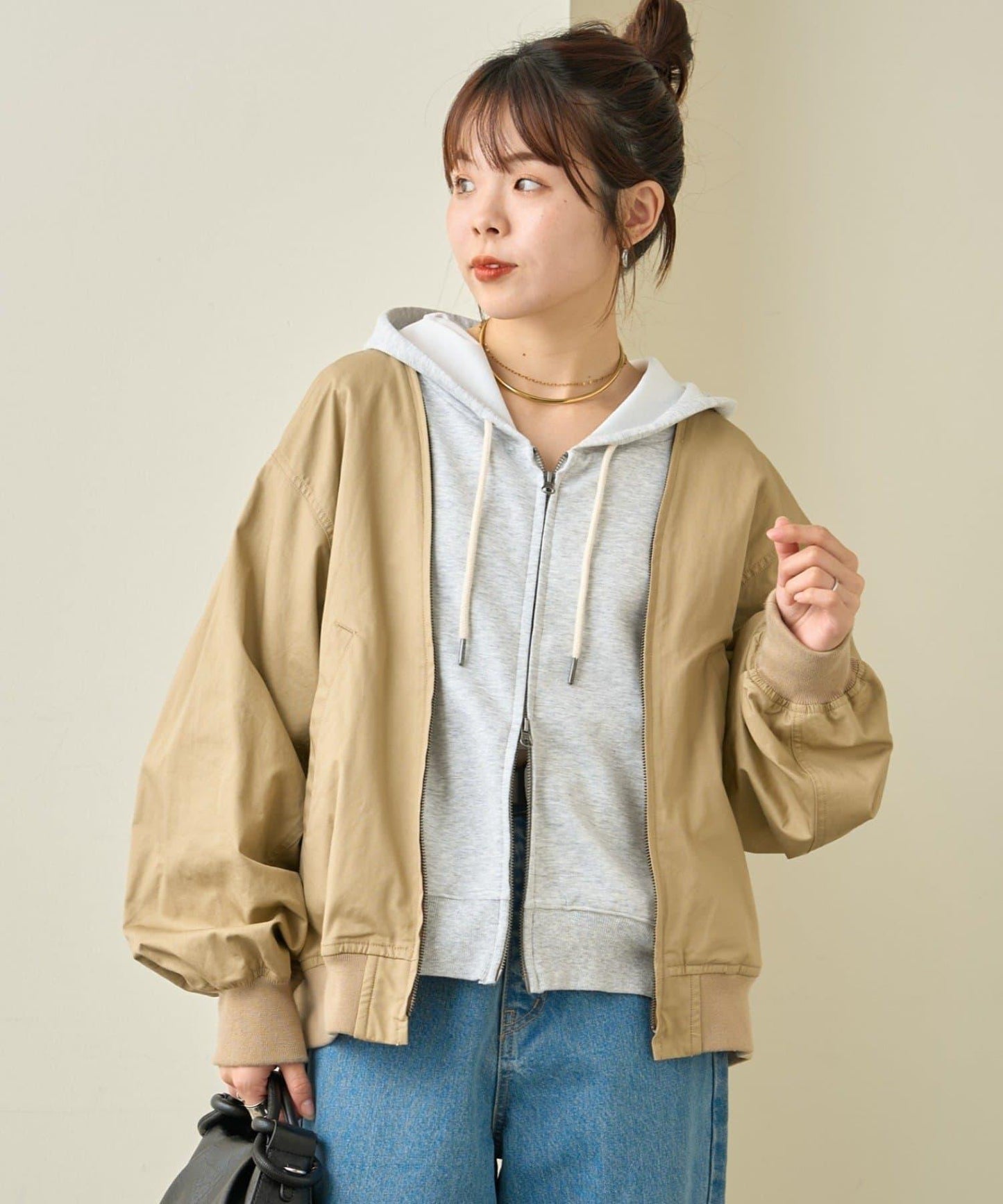 2WAY 拉鍊拼接 風衣