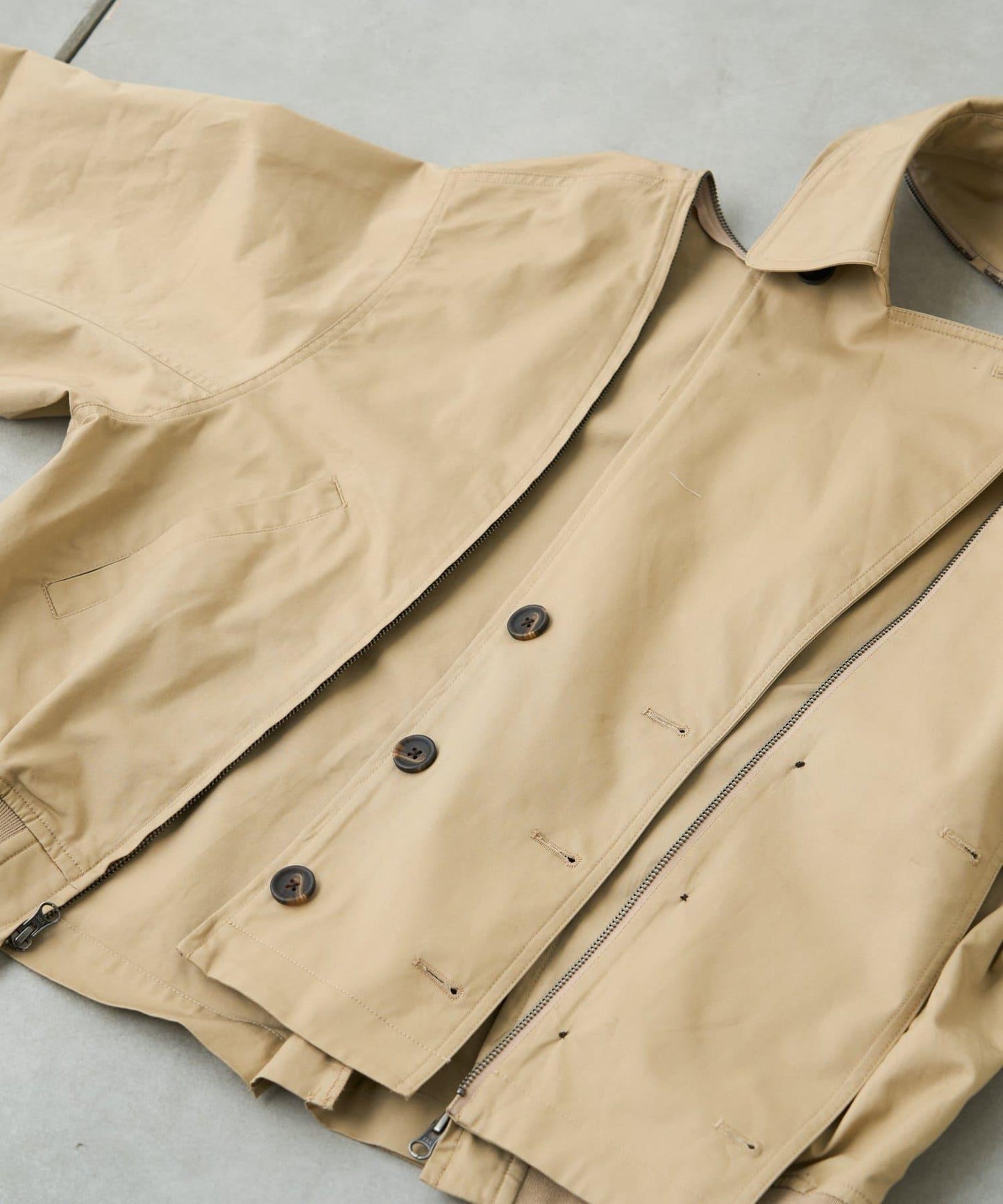 2WAY 拉鍊拼接 風衣