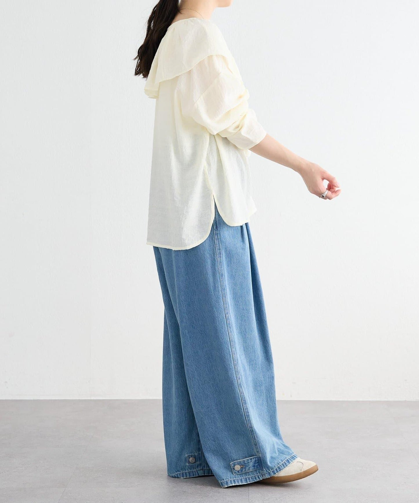 《FRIPIER》 荷葉邊領設計 T恤