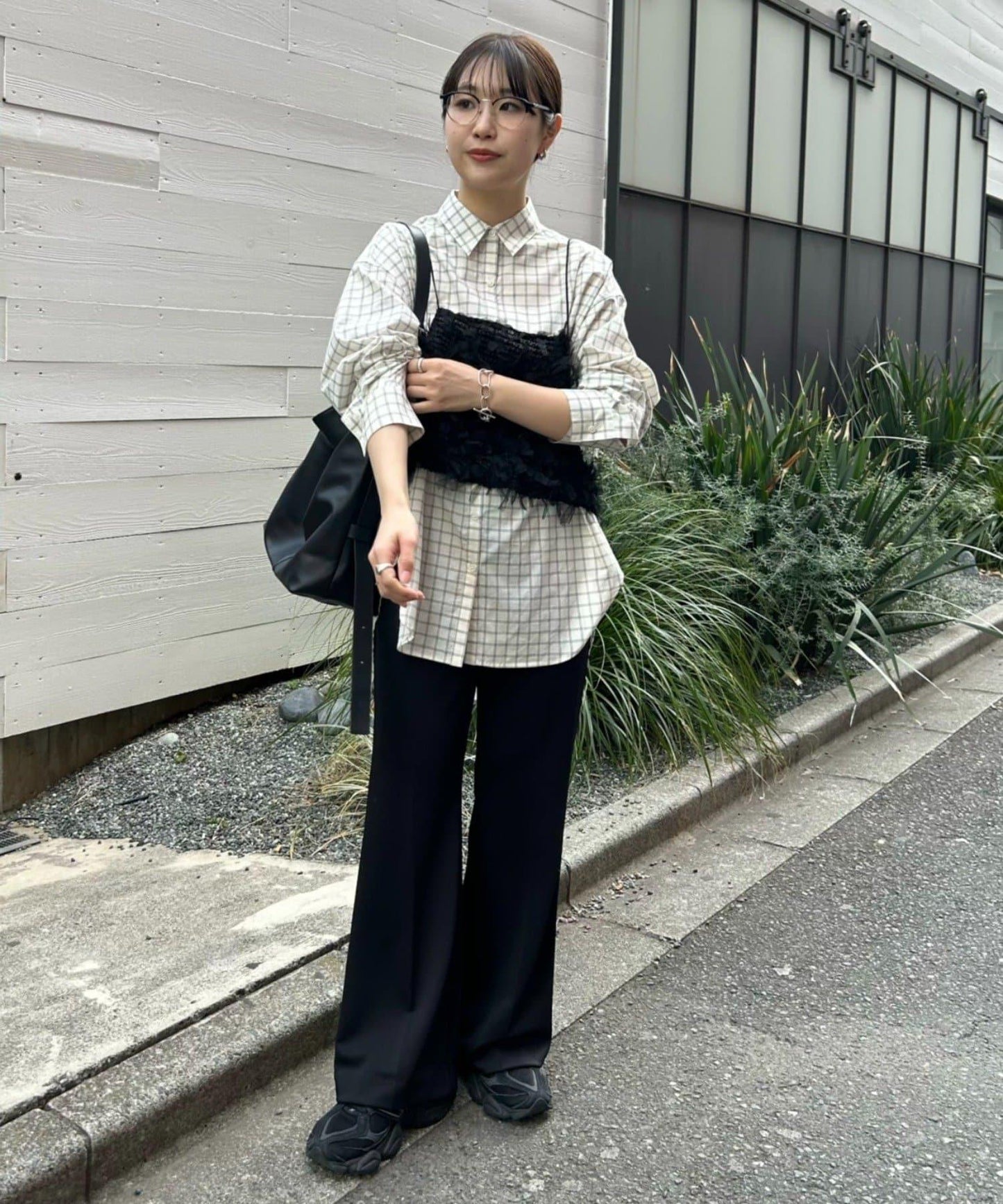 《FRIPIER》 網紗毛絨吊帶背心