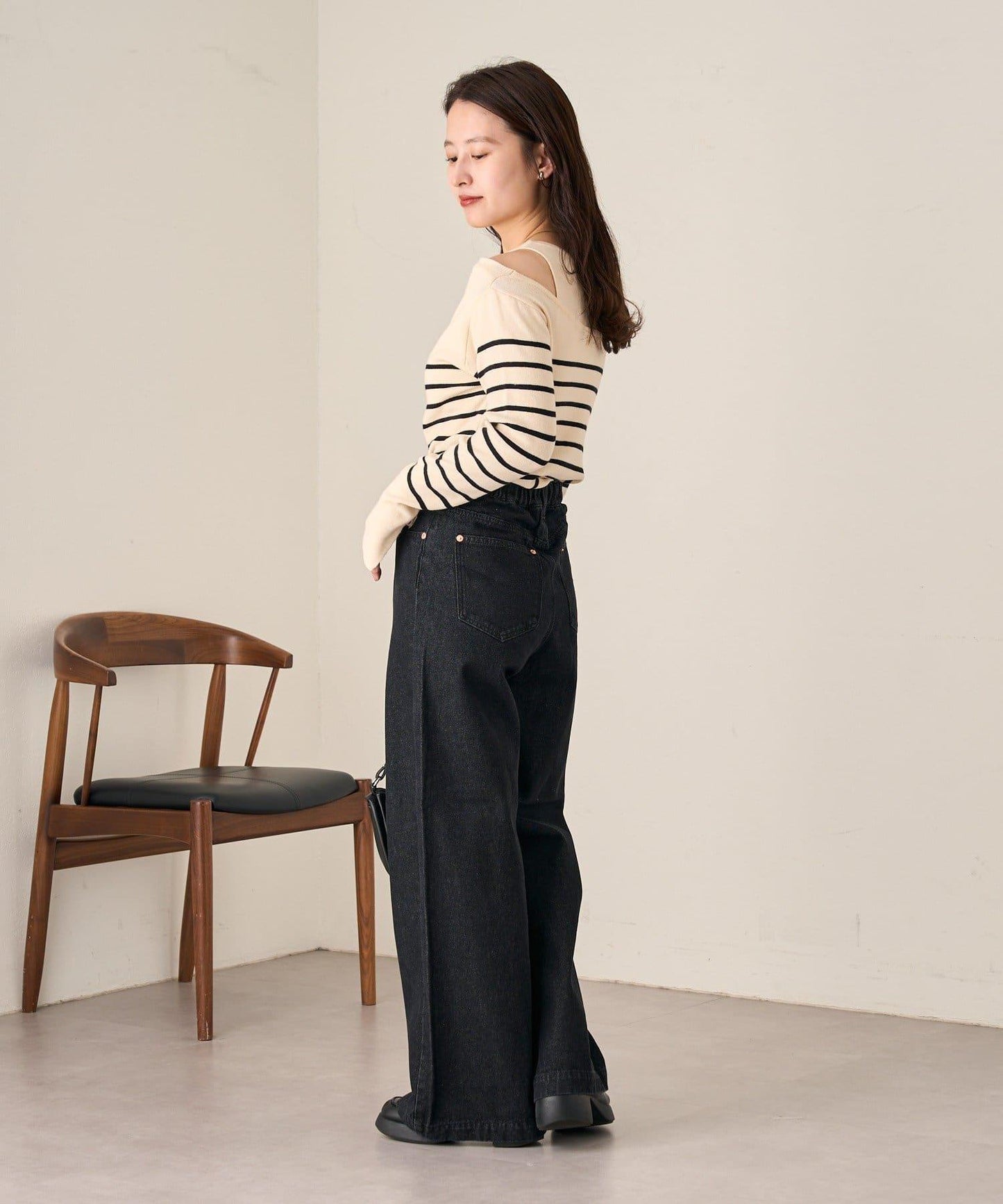 Kastane 附帶背心露肩針織衫