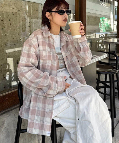 巴拿馬格紋襯衫夾克