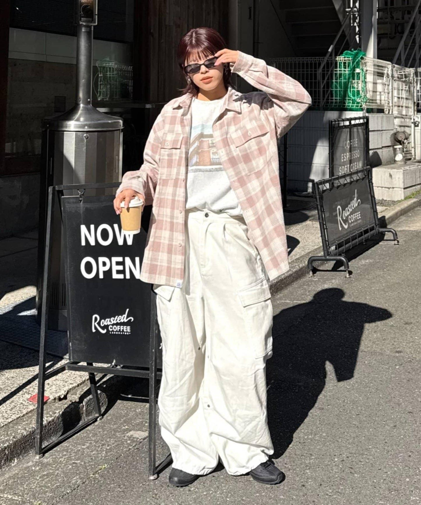 巴拿馬格紋襯衫夾克