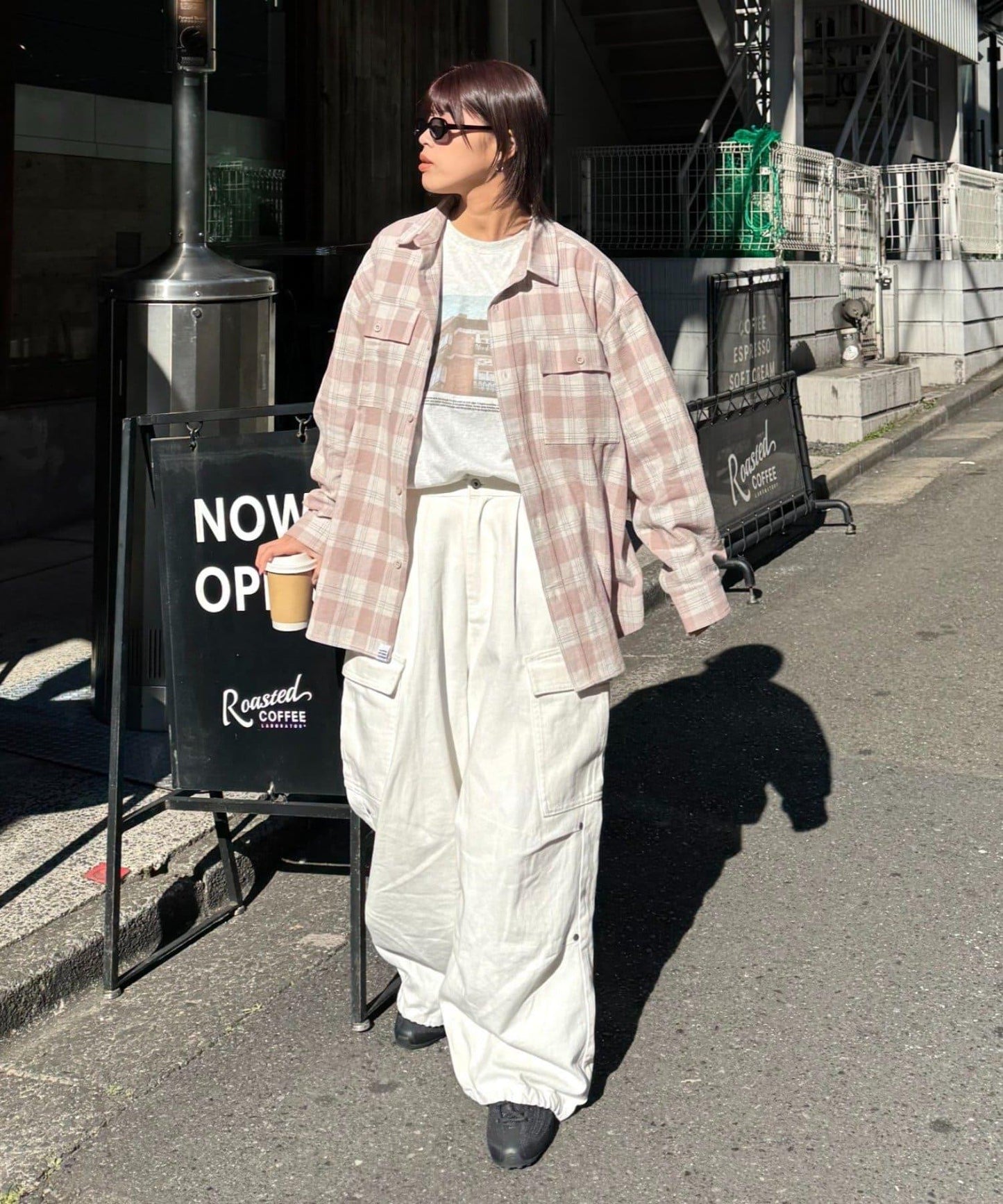 巴拿馬格紋襯衫夾克