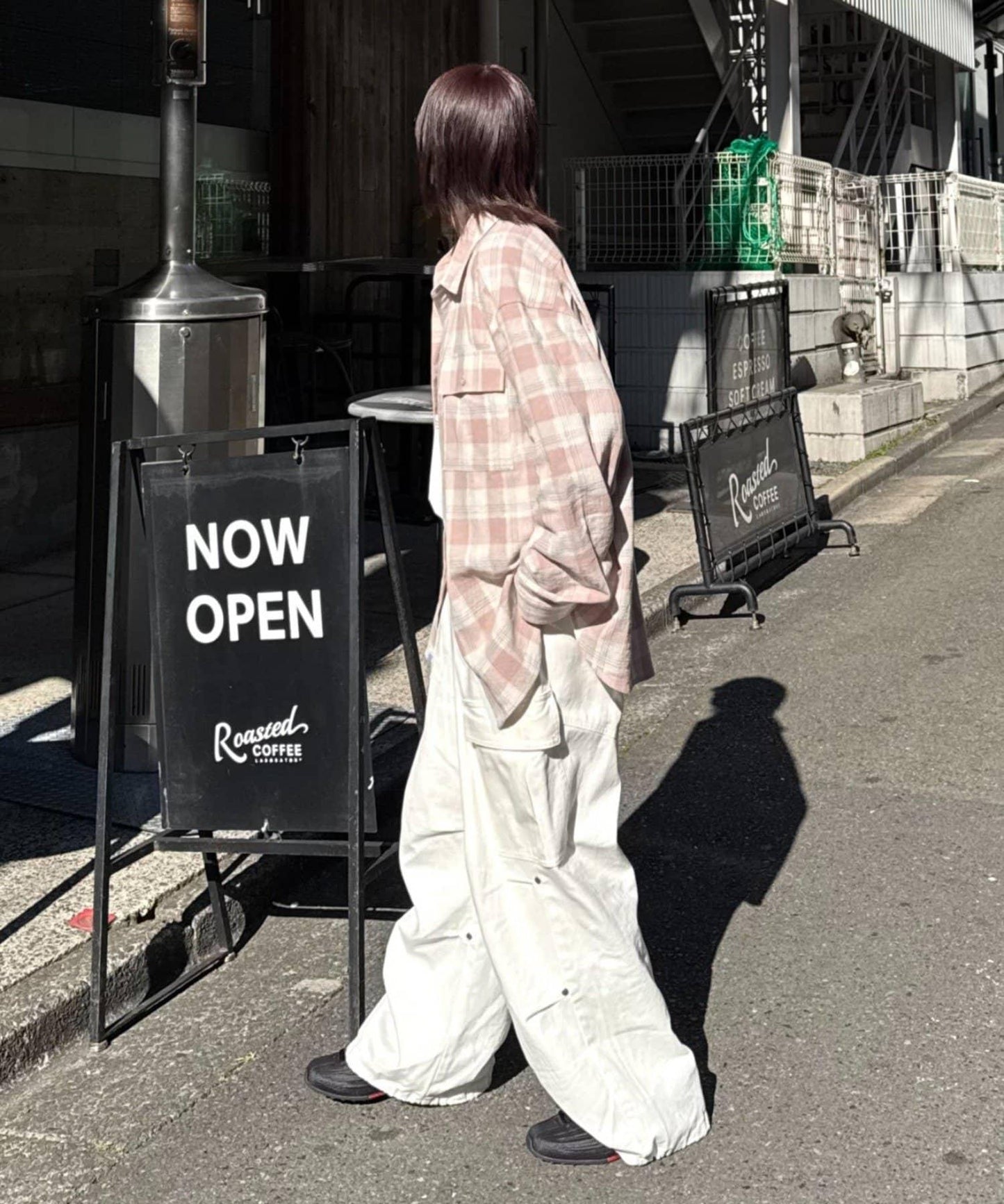 巴拿馬格紋襯衫夾克