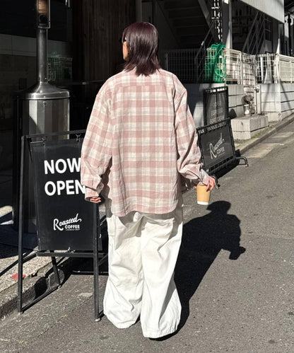 巴拿馬格紋襯衫夾克