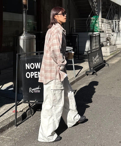 巴拿馬格紋襯衫夾克