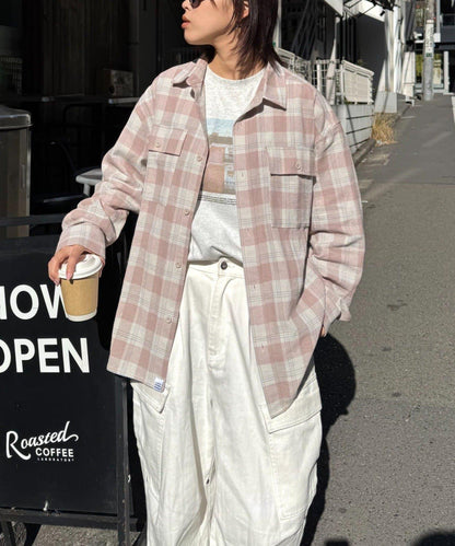 巴拿馬格紋襯衫夾克