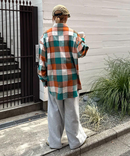 巴拿馬格紋襯衫夾克