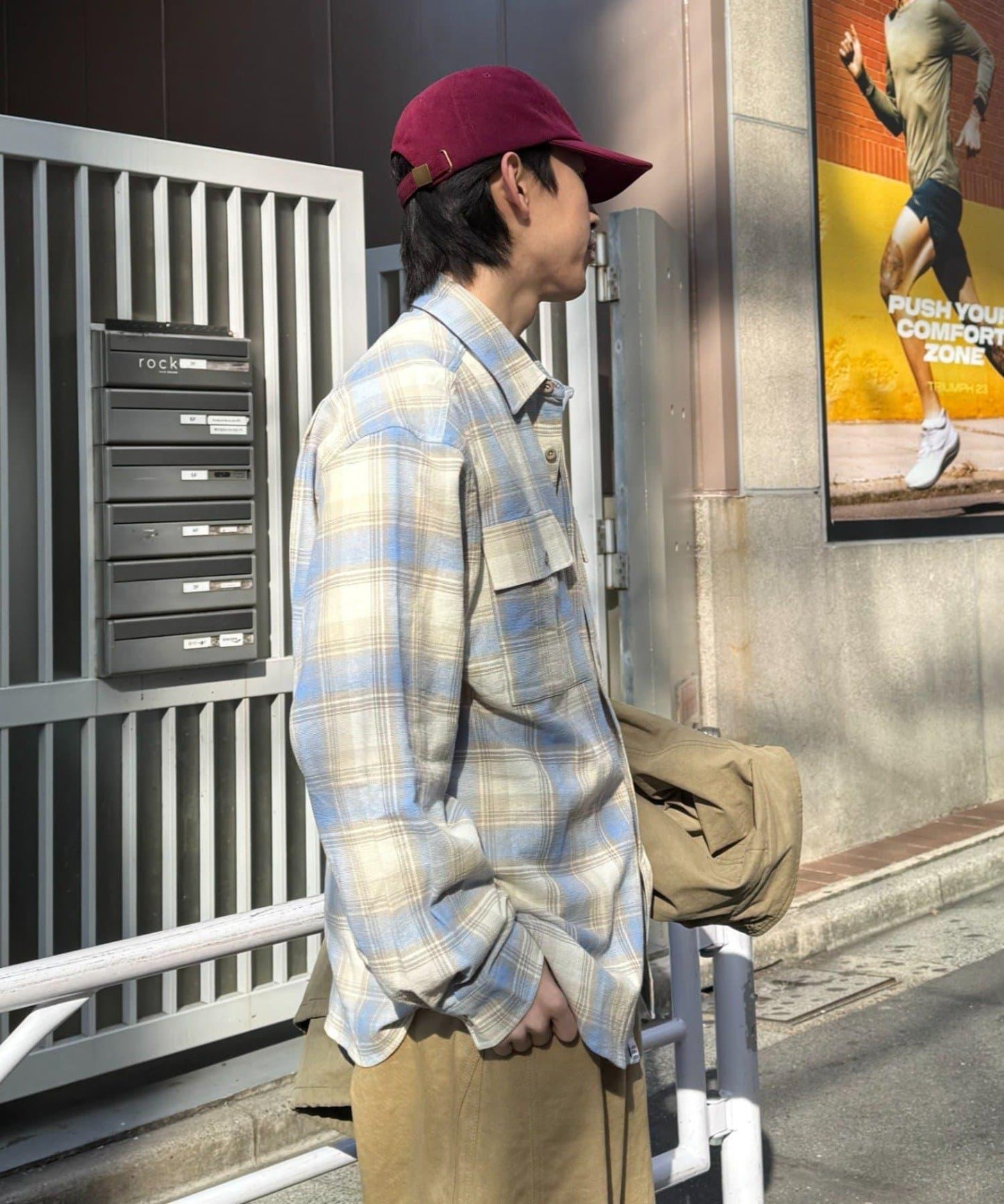 巴拿馬格紋襯衫夾克