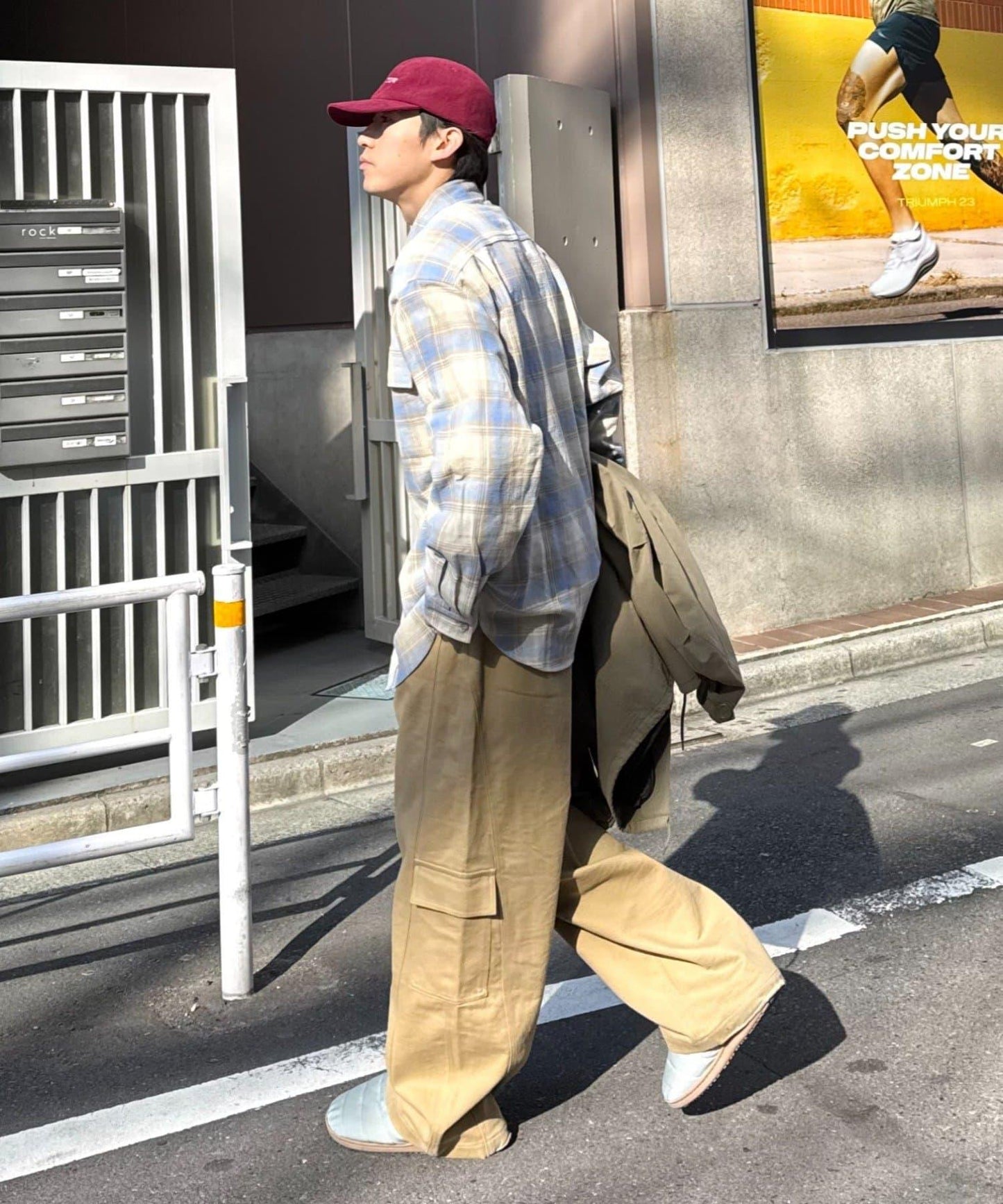 巴拿馬格紋襯衫夾克