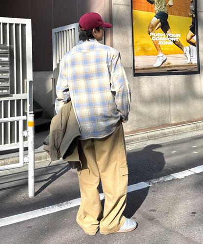 巴拿馬格紋襯衫夾克