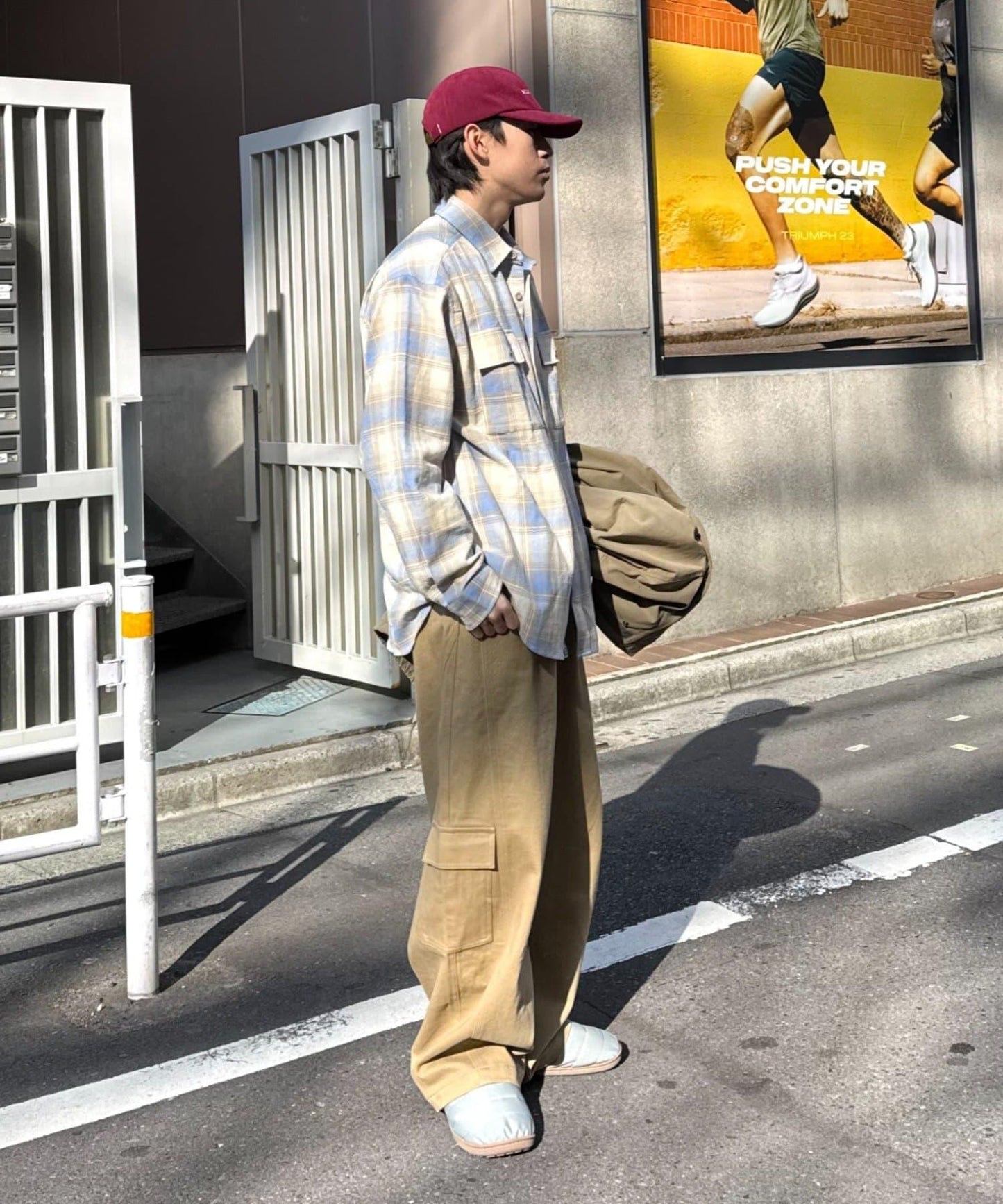 巴拿馬格紋襯衫夾克