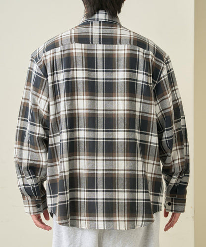 巴拿馬格紋襯衫夾克