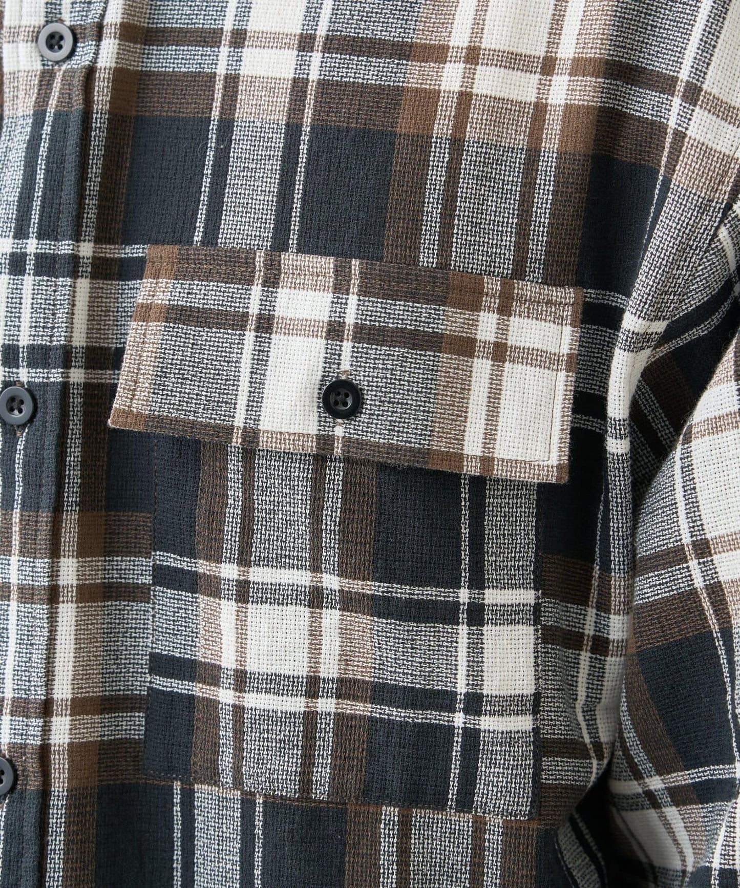 巴拿馬格紋襯衫夾克