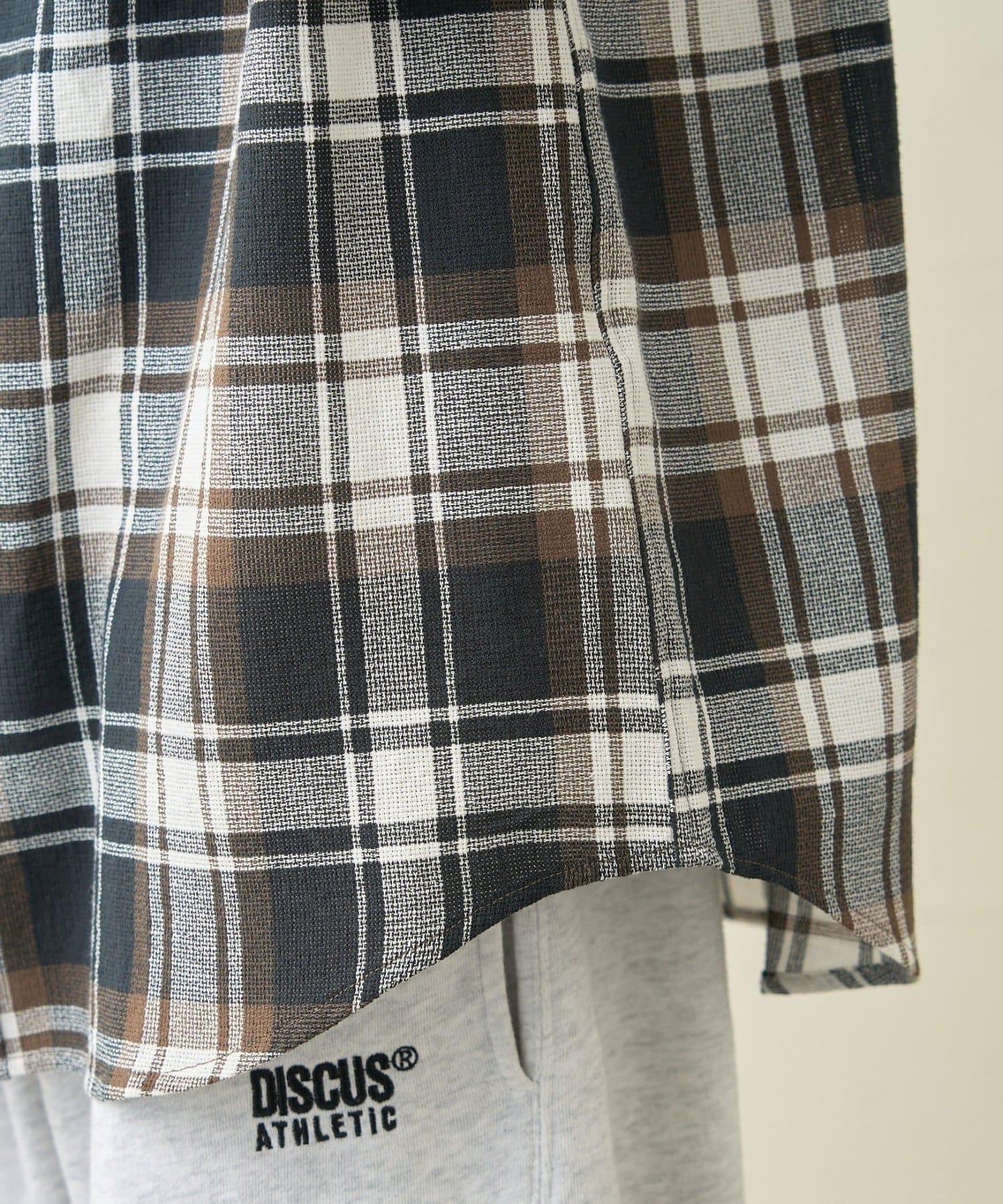 巴拿馬格紋襯衫夾克