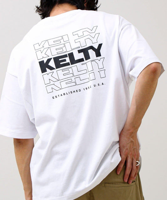 KELTY×GLOSTER 聯名 背部字母Logo設計 短袖T恤