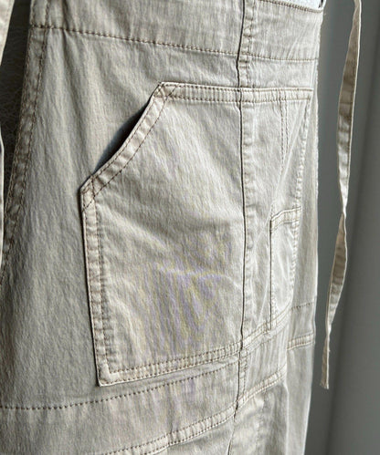 彈力斜紋做舊染色連體褲