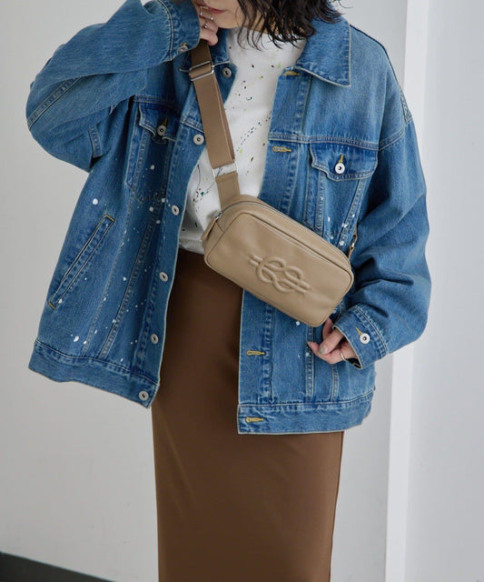 壓紋真皮 超輕290g 胸包/單肩包