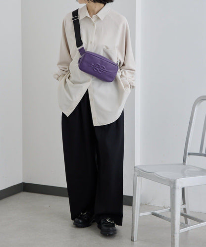 壓紋真皮 超輕290g 胸包/單肩包