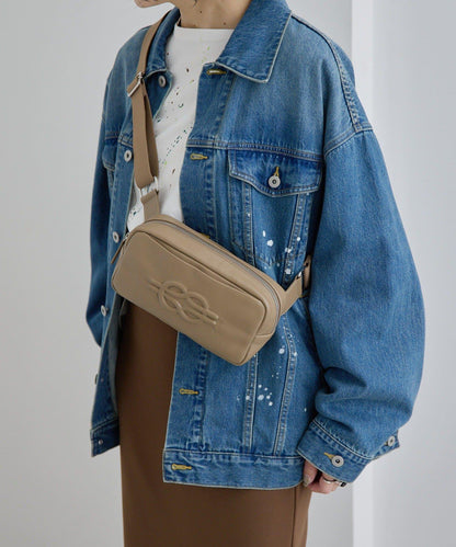 壓紋真皮 超輕290g 胸包/單肩包