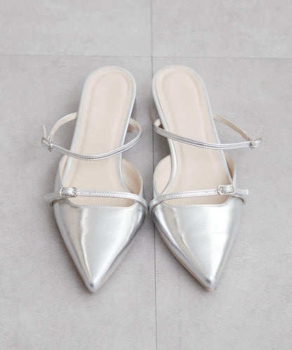 尖頭綁帶高跟鞋