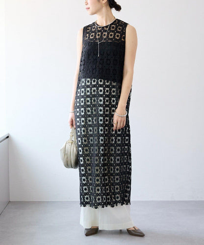 上身亮眼 層疊蕾絲設計 連衣裙
