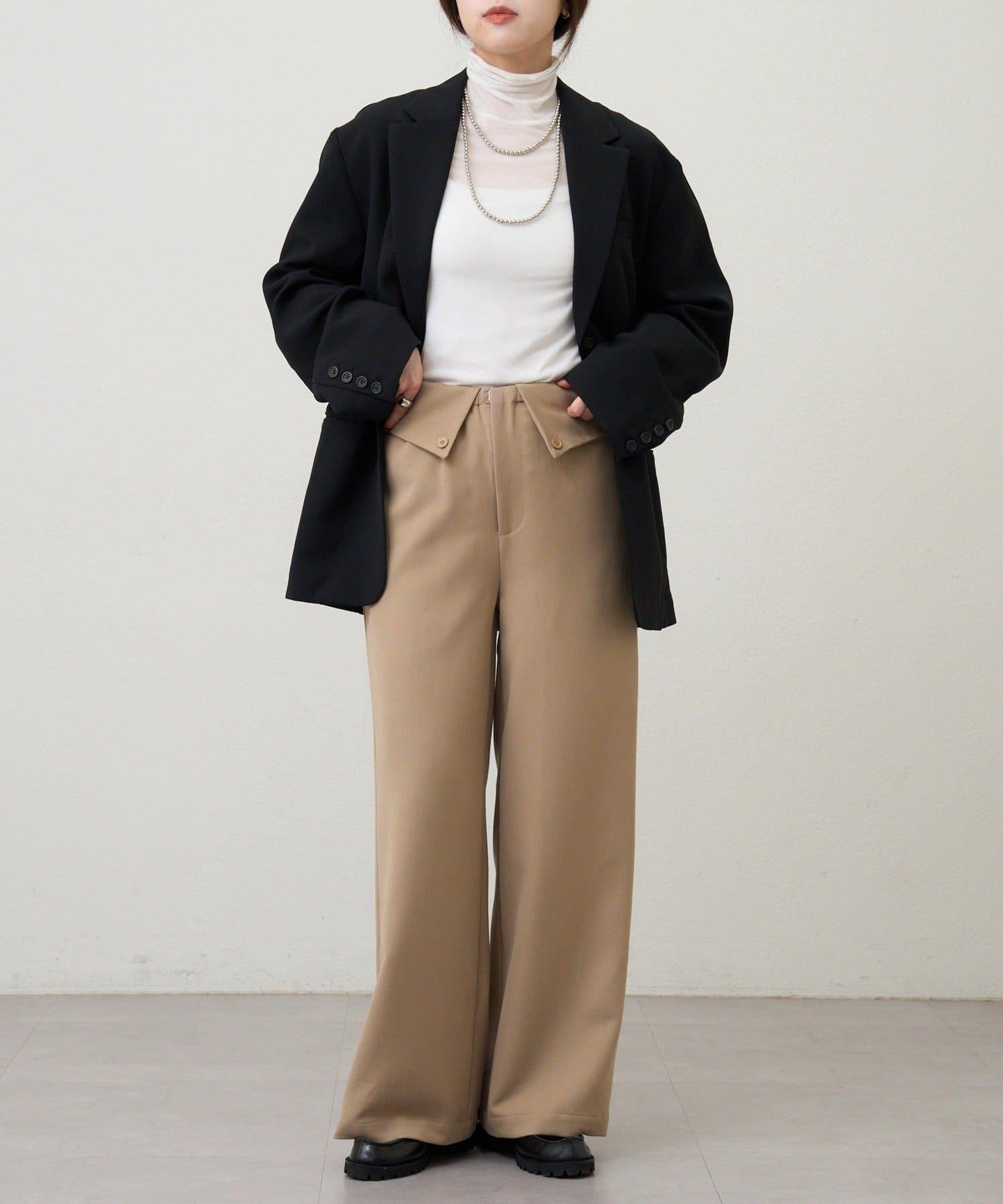 2WAY腰部設計褲子