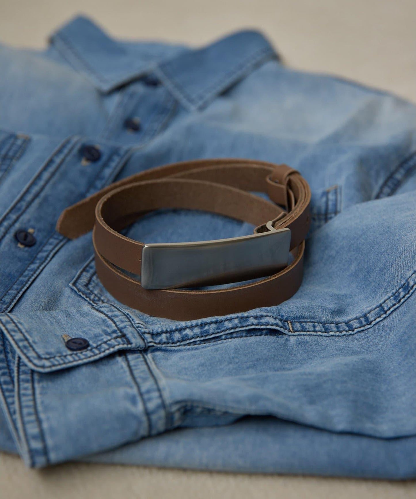 線上限定 THE PAUSE 板扣腰帶