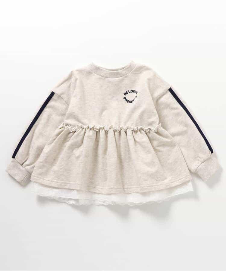 袖側條紋 中長上衣