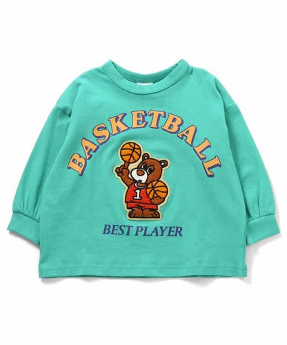 特色サガラ繡貼布設計 長袖T恤