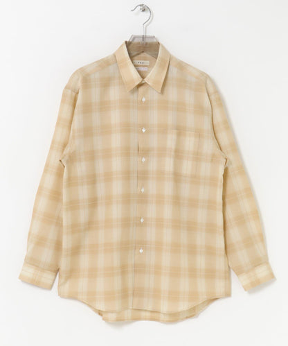 FUJI WOOL CHECK STANDARD SHIRTS 襯衫