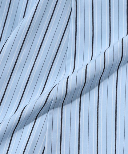 喇叭廓形 開襟領 氣球袖 襯衫