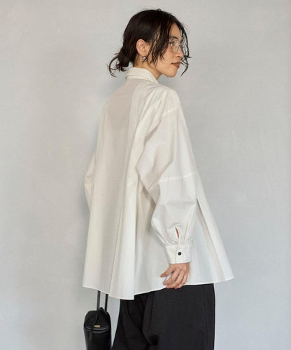 箱褶 蓬袖 長袖襯衫