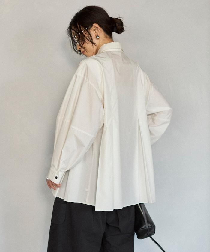 箱褶 蓬袖 長袖襯衫