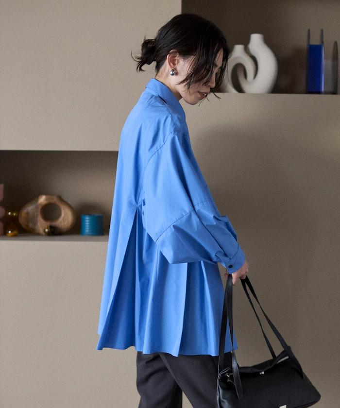 箱褶 蓬袖 長袖襯衫