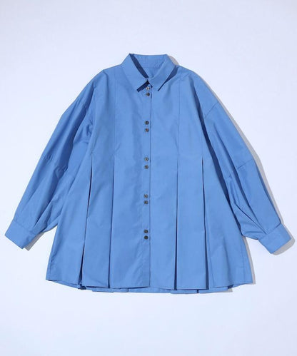 箱褶 蓬袖 長袖襯衫