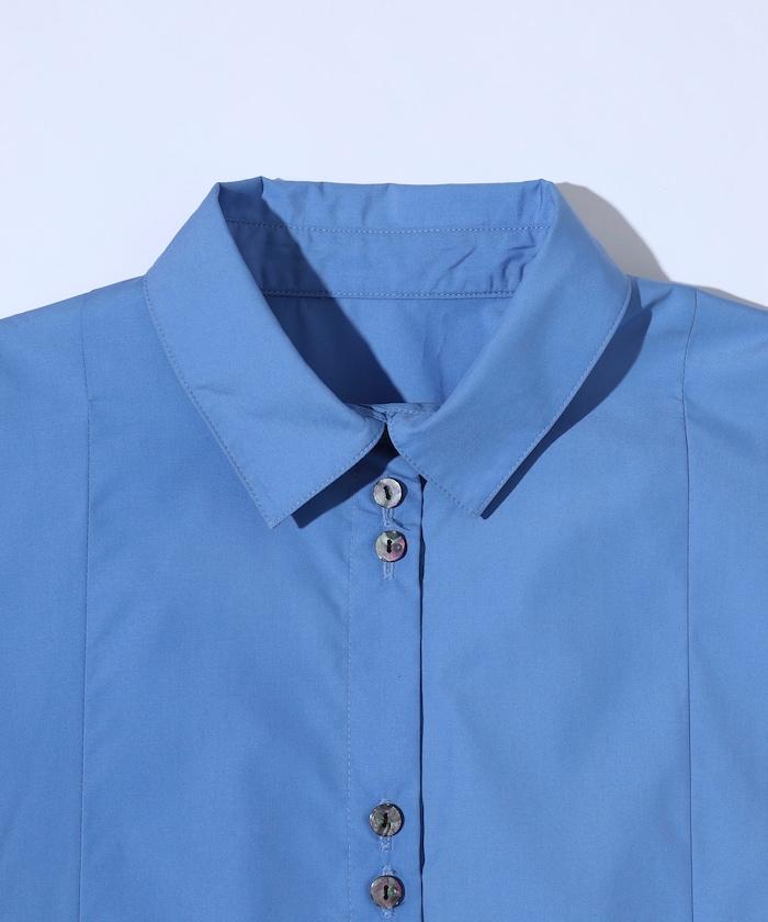 箱褶 蓬袖 長袖襯衫