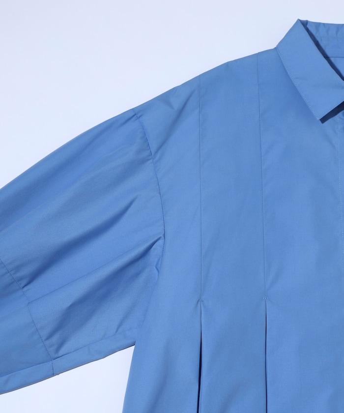 箱褶 蓬袖 長袖襯衫