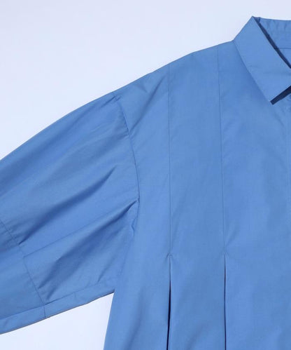 箱褶 蓬袖 長袖襯衫